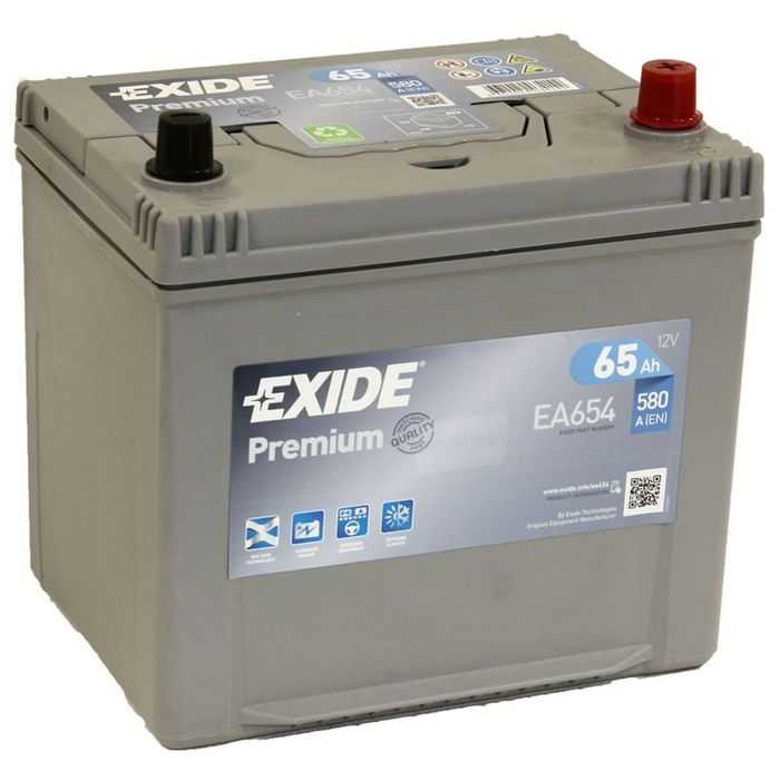 Аккумулятор обратной полярности exide